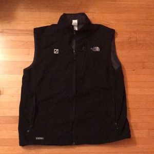 North face black vest